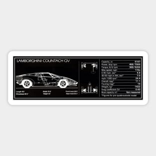 Lamborghini Countach QV Sticker